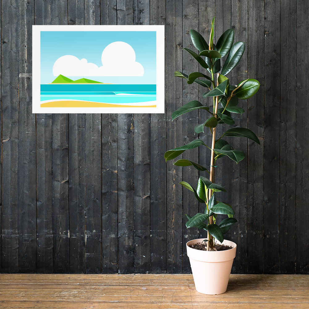 Beach View Poster - The Mad Tropic