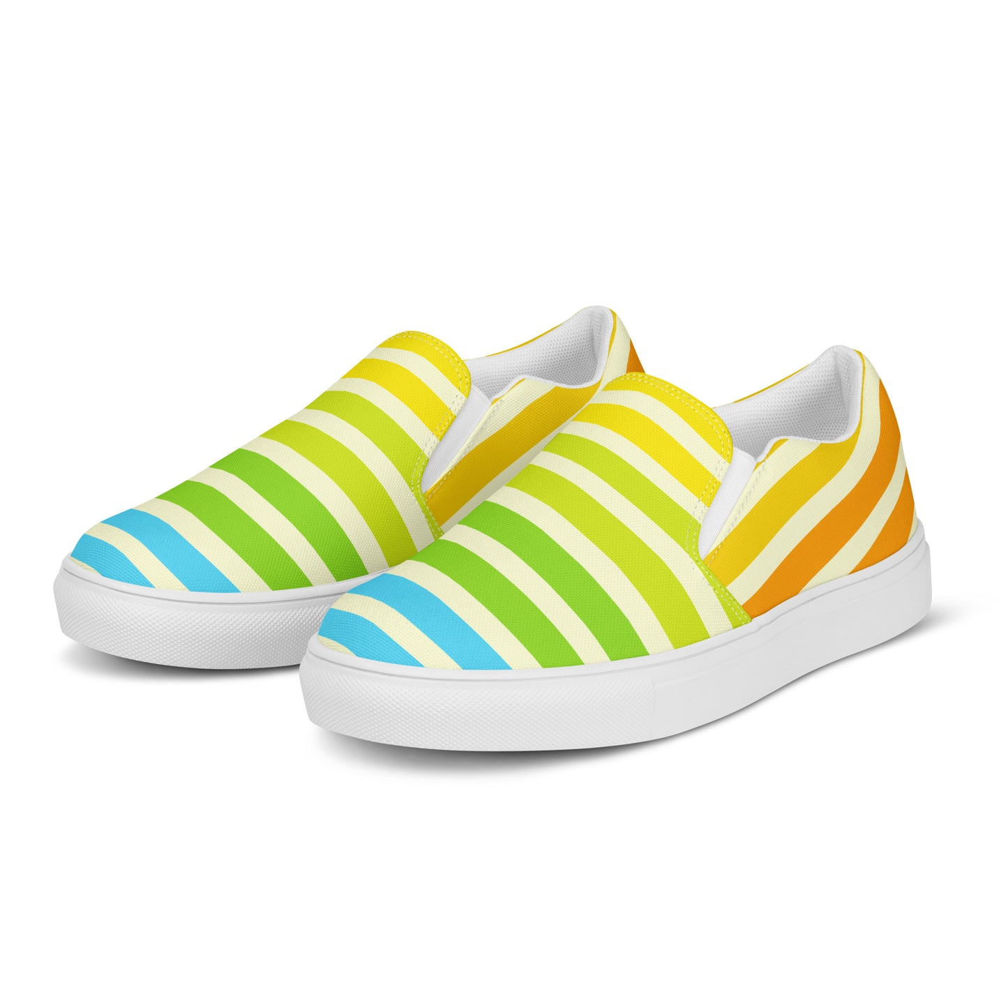 Tropic Stripe Men’s slip-on canvas shoes