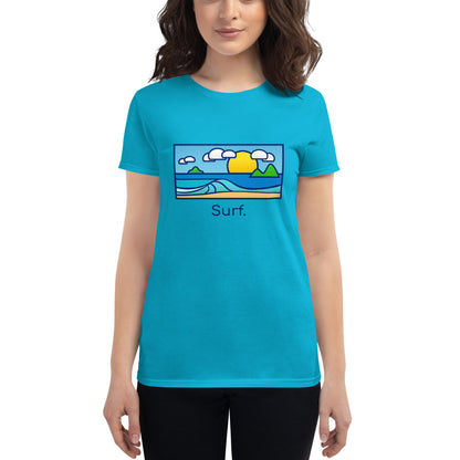 Tropic Glass "Surf" Women's short sleeve t-shirt - The Mad Tropic