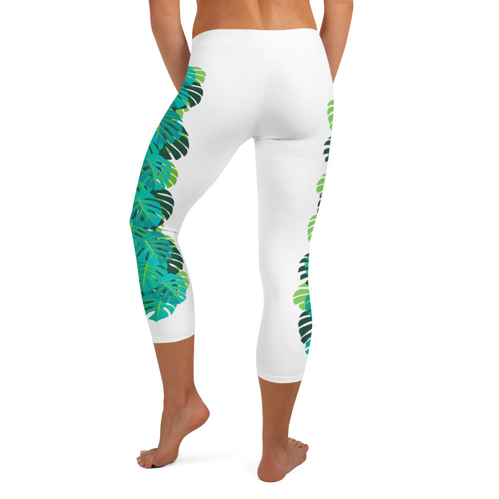 MadTropic Monstera Capri Leggings - The Mad Tropic