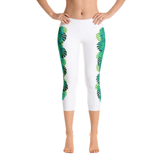 MadTropic Monstera Capri Leggings - The Mad Tropic