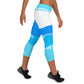 Blue Horizon Capri Leggings - The Mad Tropic