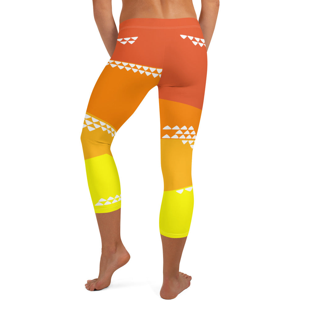 Mesa Sunset Capri Leggings - The Mad Tropic