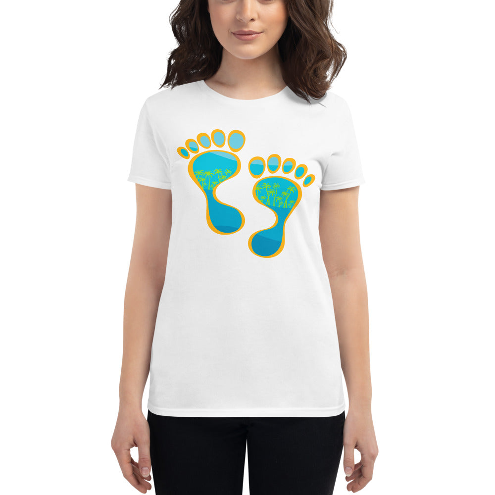 Barefootin' #2 Women's short sleeve t-shirt - The Mad Tropic