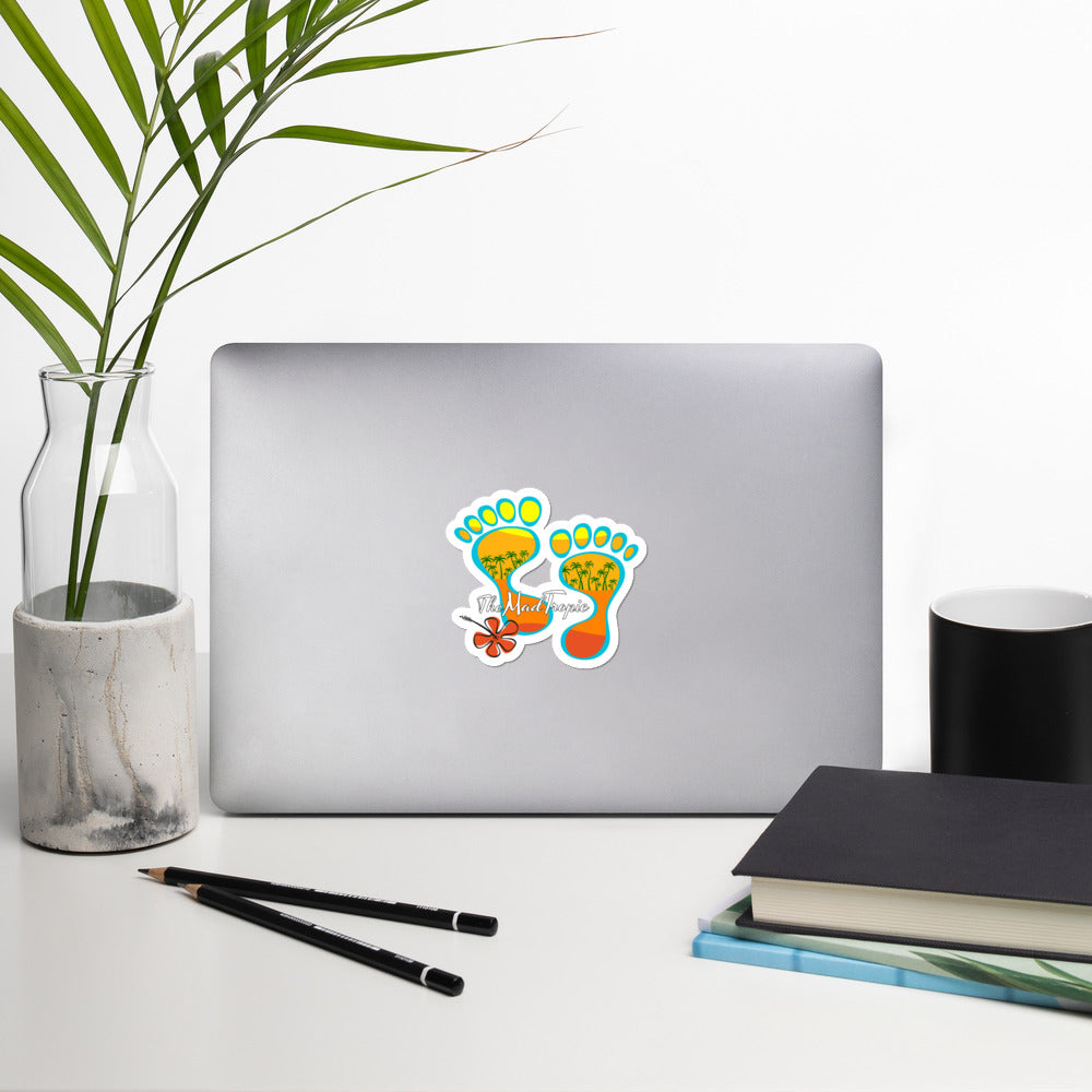 The Mad Tropic Barefootin' 2 Bubble-free stickers - The Mad Tropic