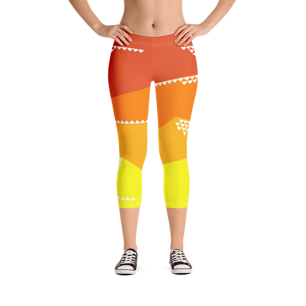 Mesa Sunset Capri Leggings - The Mad Tropic