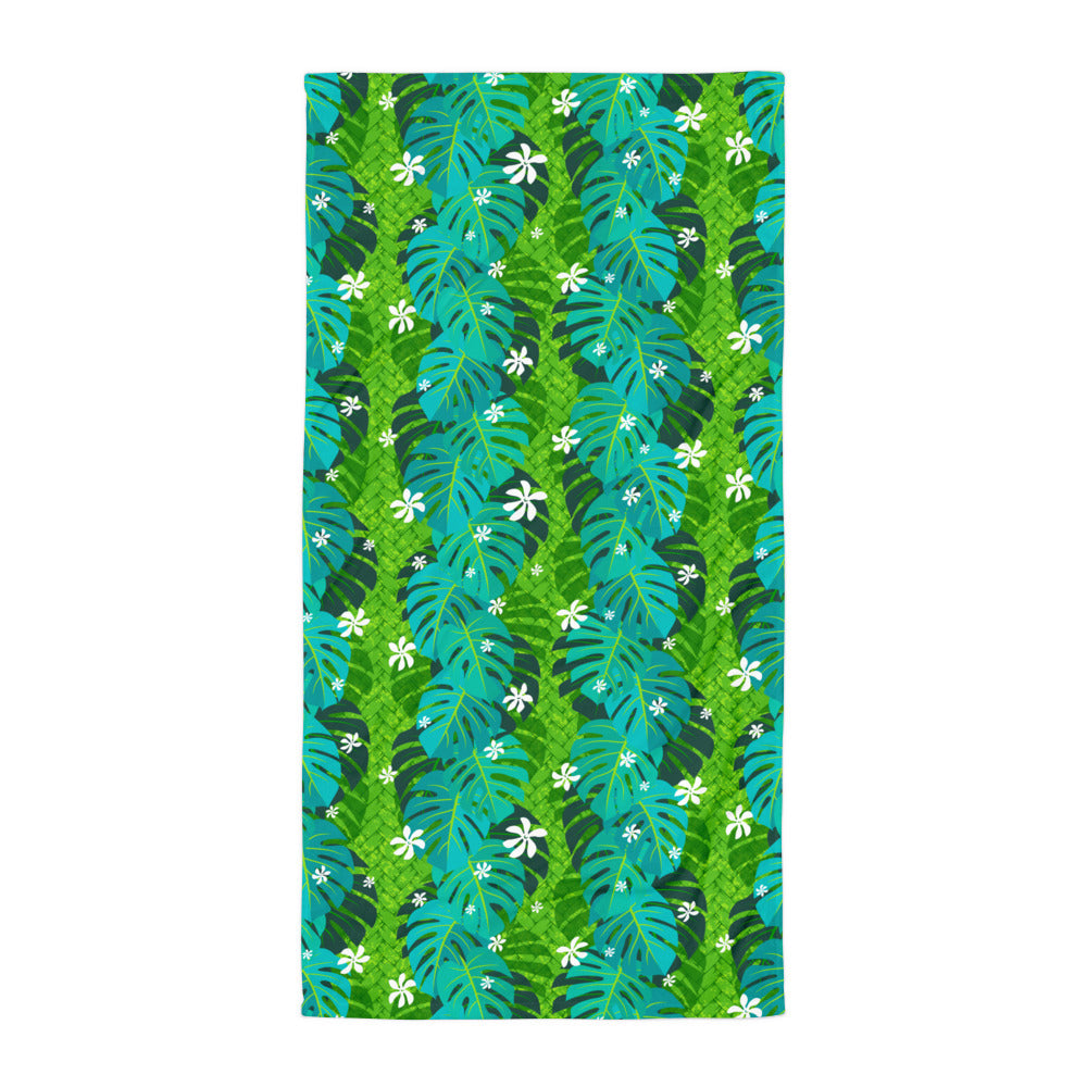 Monstera Tiare Weave Towel - The Mad Tropic