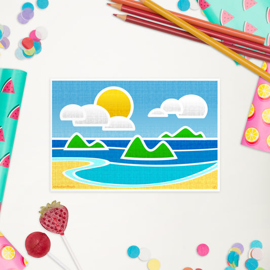 Island Beach Standard 4x6 Postcard