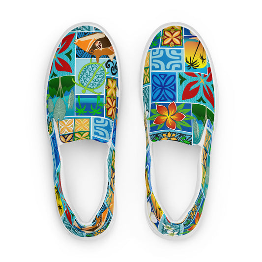 Hawaiian Motif 2.0 Women’s slip-on canvas shoes