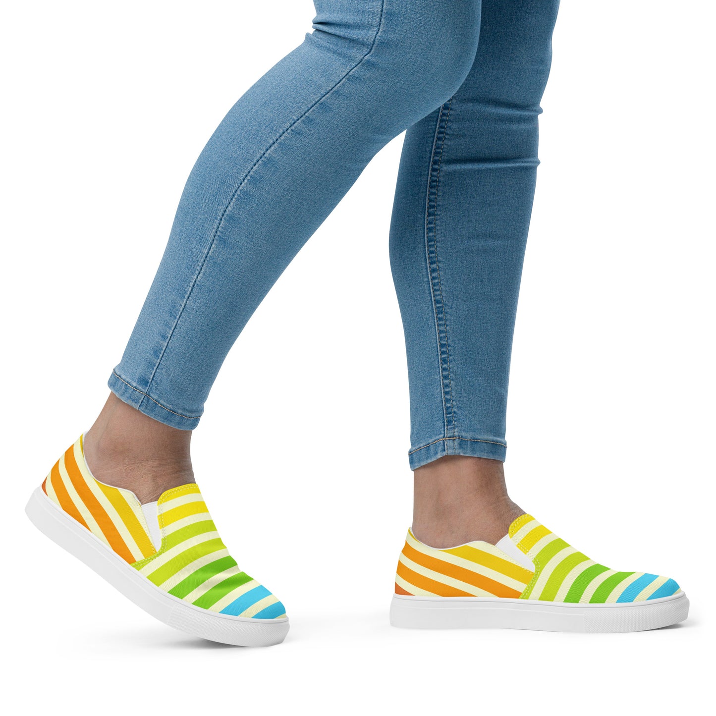 Tropic Stripes Women’s slip-on canvas shoes