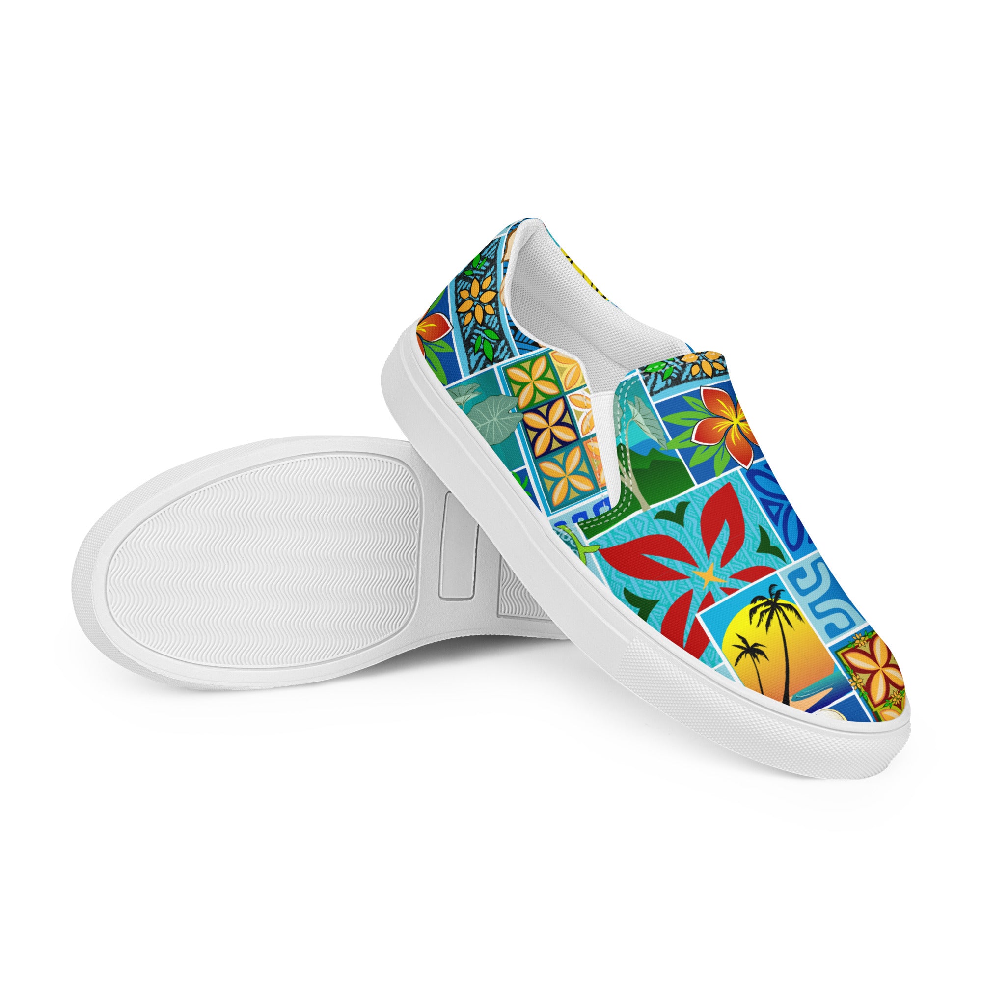 Top Women’s slip-on Hawaiian Canvas Shoes